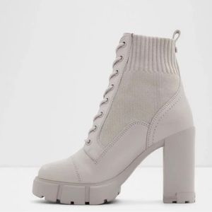 Brand new Aldo gray rebel combat ankle boot